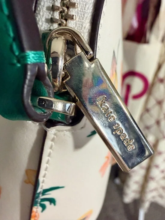 kate spade Cream Tropical Pool Party toss multi small dome Crossbody 960 L38 - Picture 8 of 11